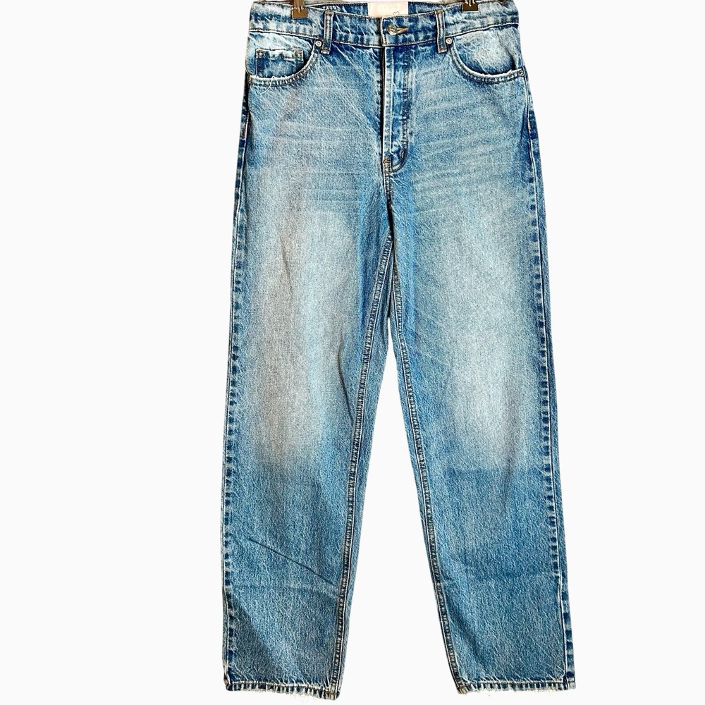 Revice Jeans Womens 27 Blue Denim Cotton High Rise Light Wash Straight Leg 27x31